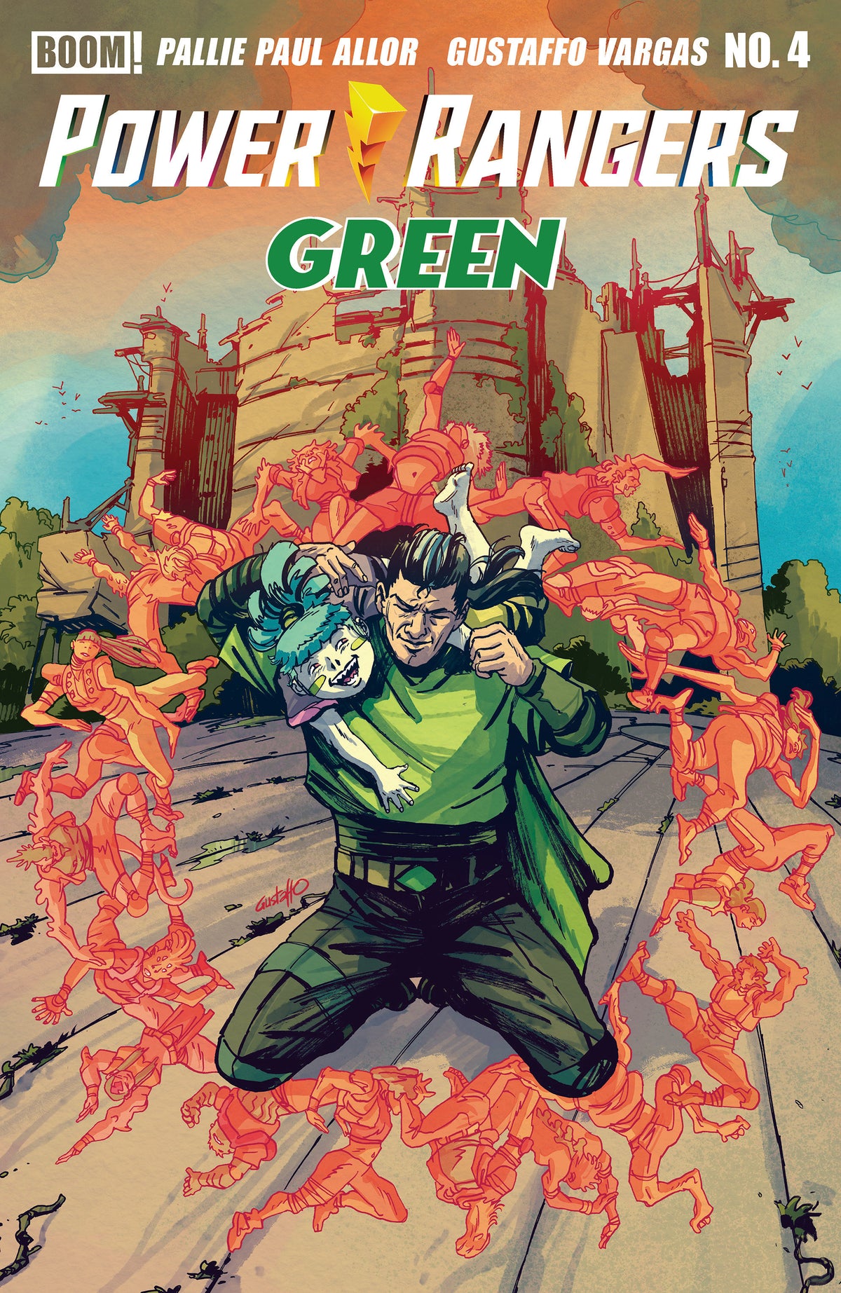 Power Rangers Green #4 (B Variant (Dressed, Vargas)) - PREORDER