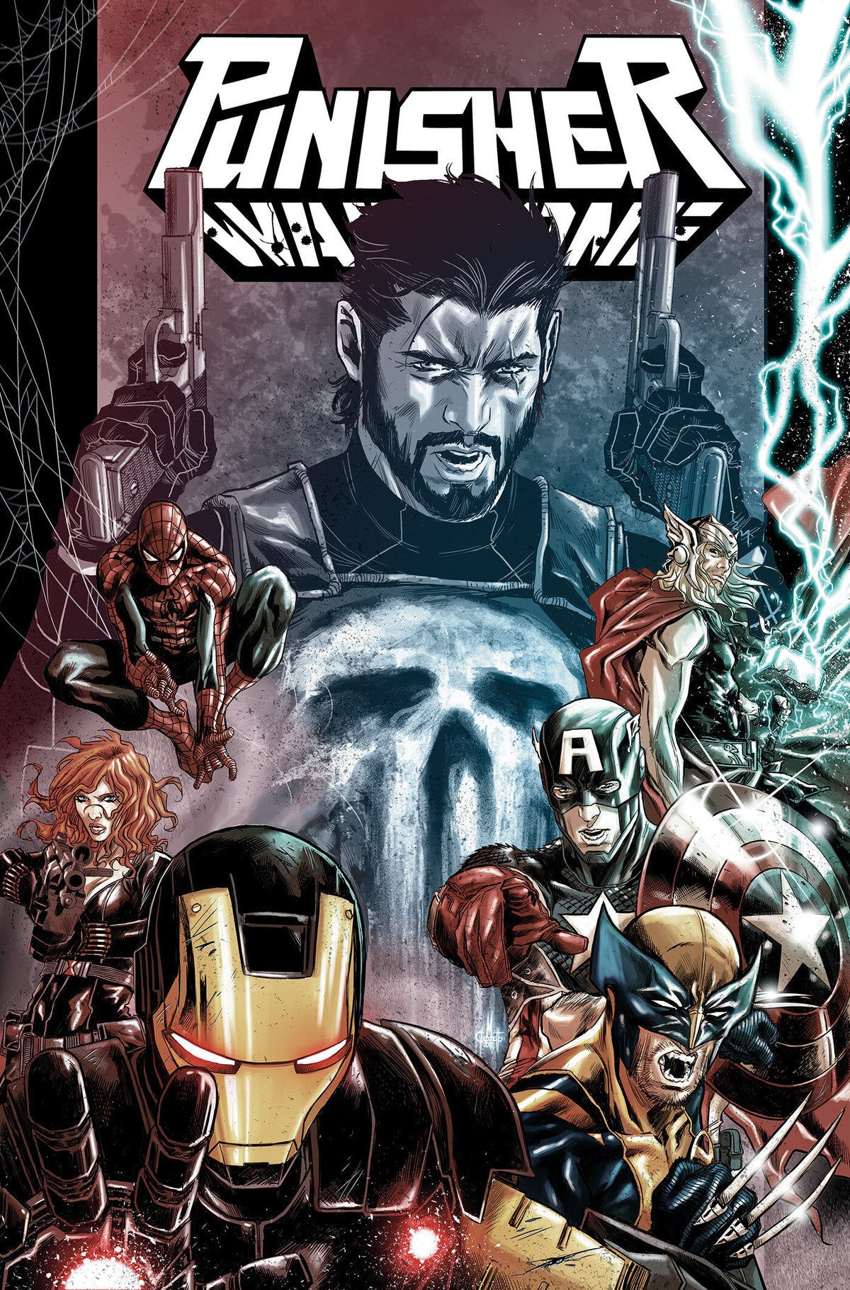 Punisher: Enter The War Zone Omnibus Marco Checchetto Cover - PREORDER
