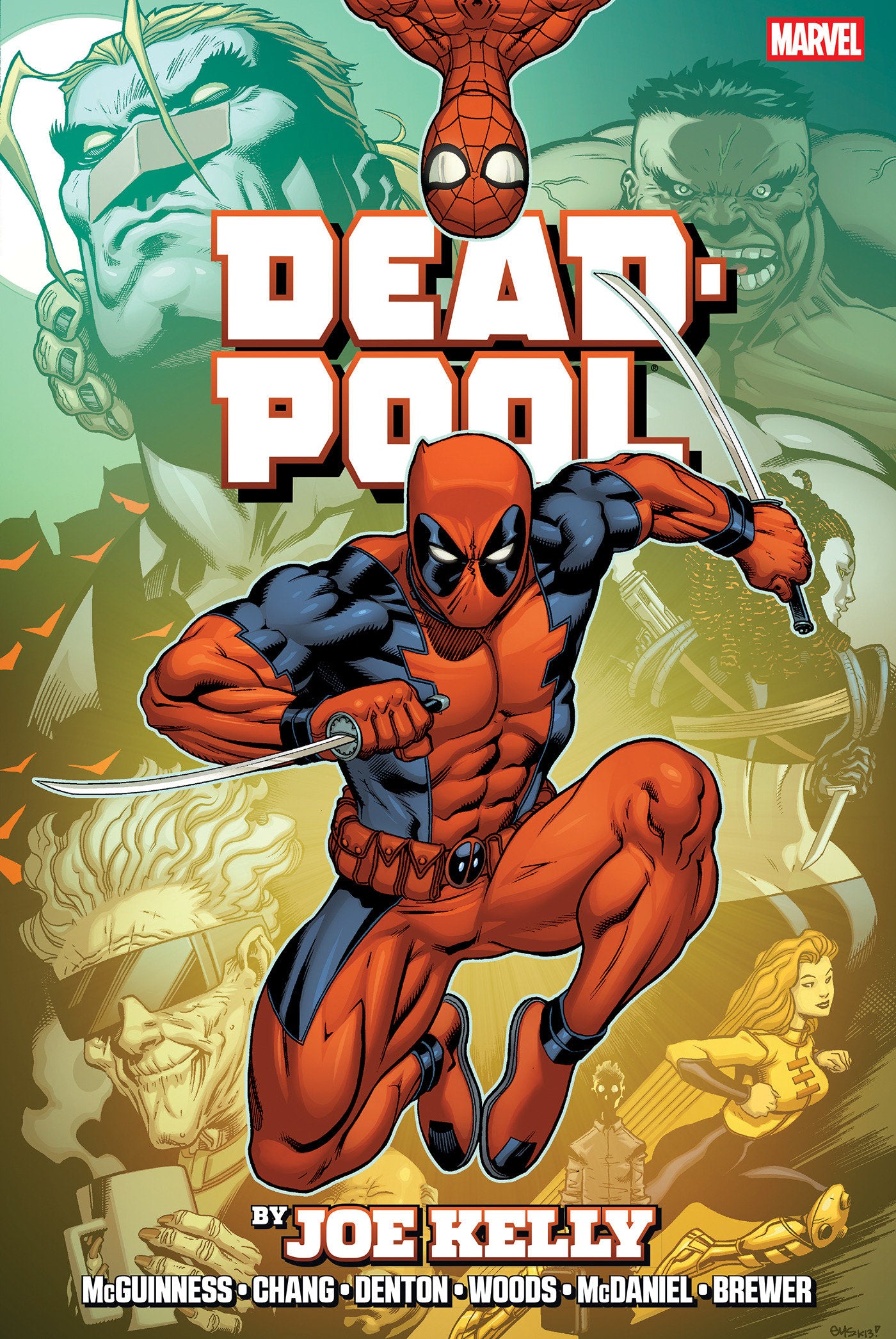 Deadpool By Joe Kelly Omnibus Ed Mcguinness Montage Cover [New Printing] - PREORDER