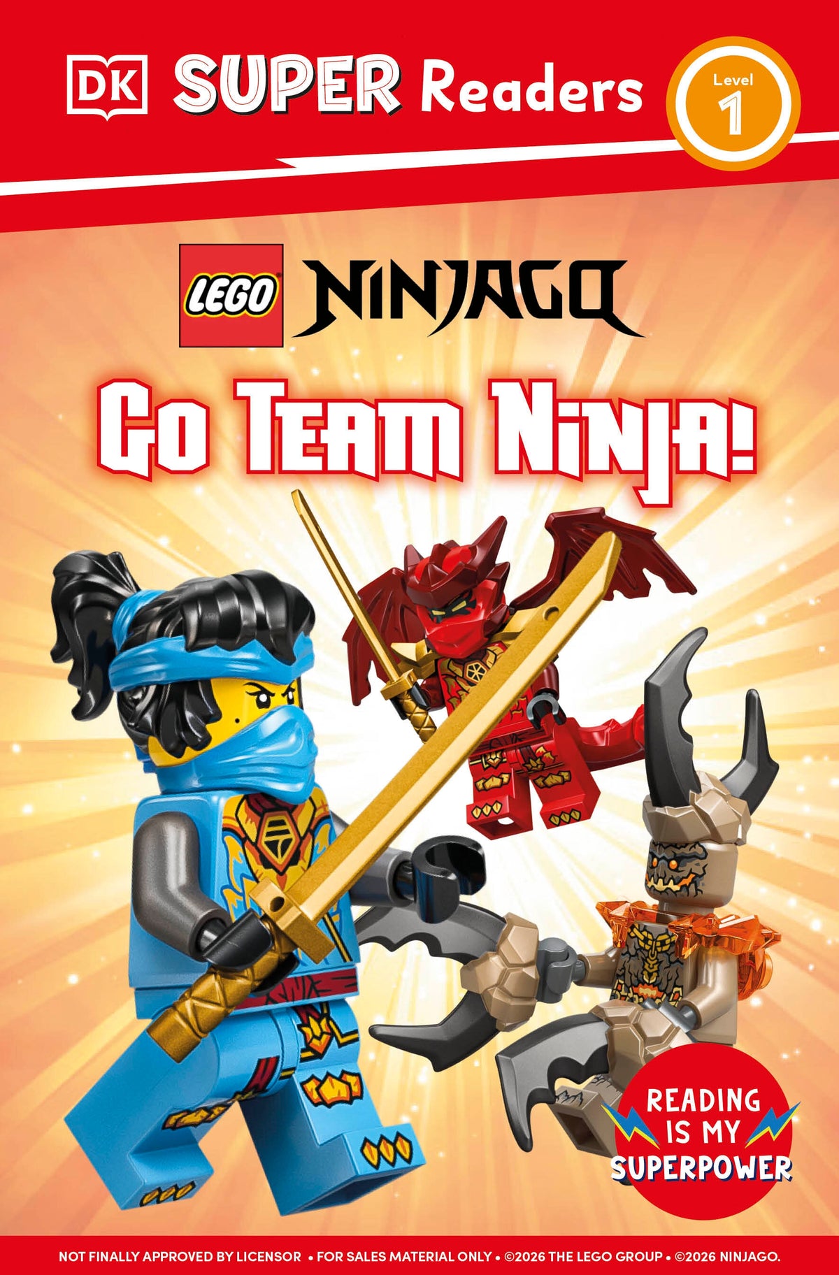 DK Super Readers Level 1 LEGO NINJAGO Go Team Ninja - PREORDER