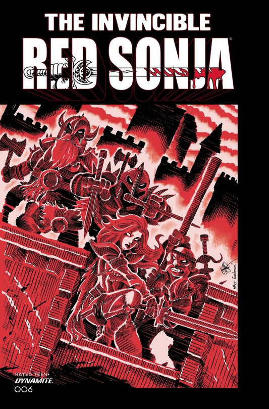 The Invincible Red Sonja #6 (Metal TMNT Homage Haeser)