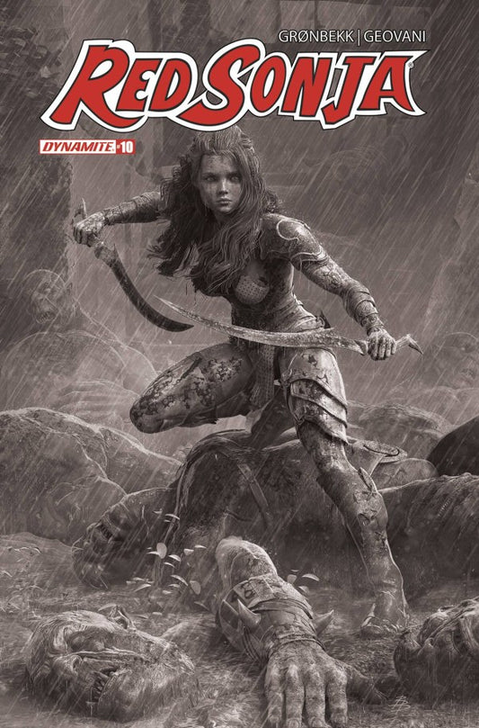 Red Sonja #10 (Cover O 1:10 Björn Barends Black & White Variant)