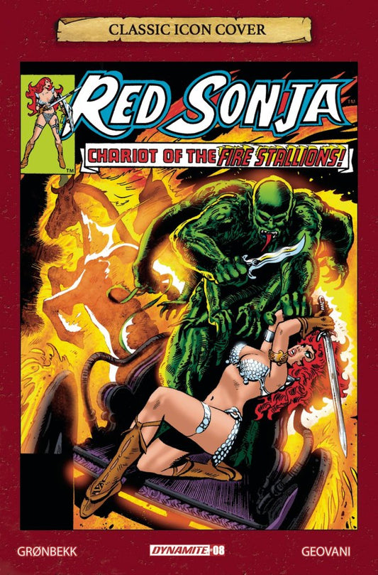 Red Sonja #9 (Cover G 1:10 Frank Thorne Icon Variant)