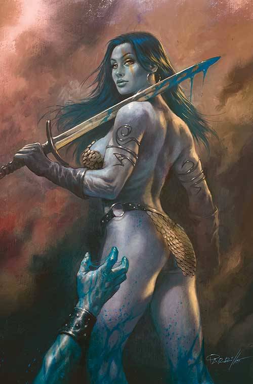 Red Sonja #13 (Cover N Lucio Parrillo Ultraviolet FOC Virgin Variant)