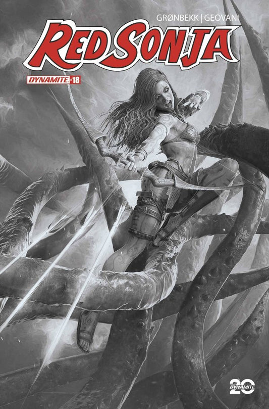 Red Sonja #18 (Cover N 1:7 Björn Barends Black & White Variant)