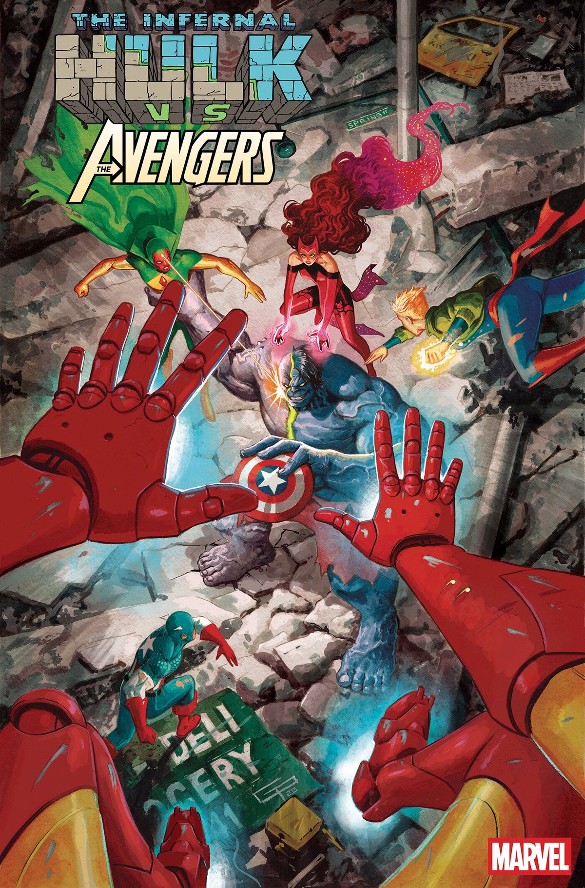INFERNAL HULK VS. AVENGERS #1 (COVER D GERMAN PERALTA 1:25 VARIANT) - PREORDER