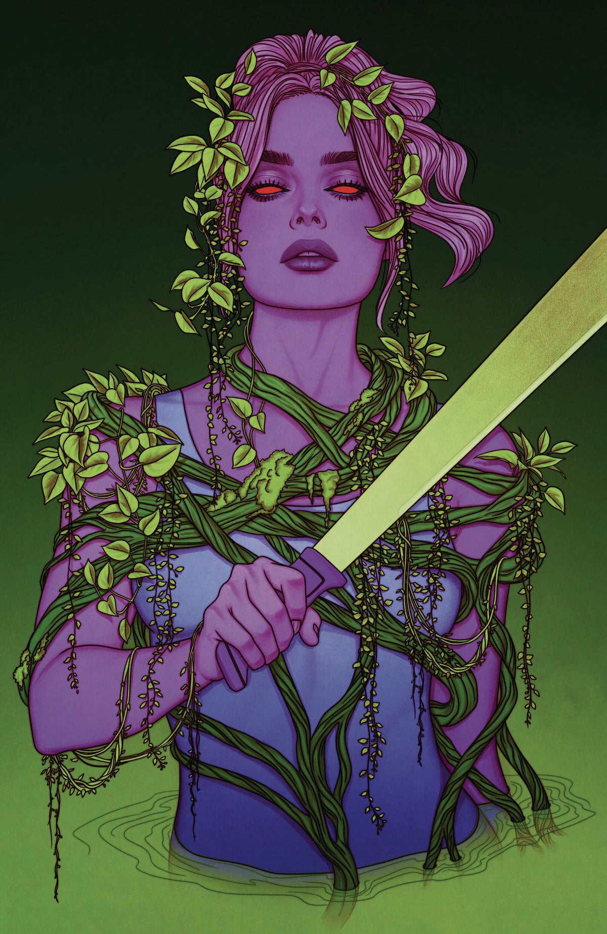 Swamp Thing is Killing the Children #1 (F Glow in the Dark Variant (Full Art, Glow in the Dark, Frison)) - PREORDER