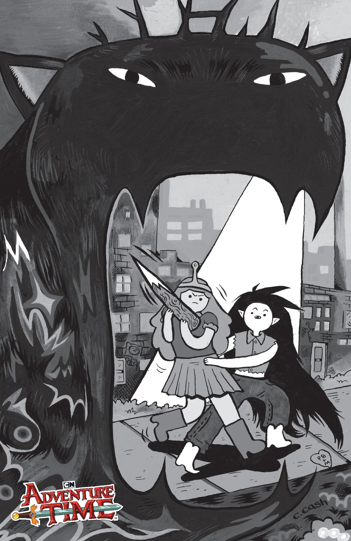 Adventure Time Bonnie the Vampire Hunter #1 ((One-Shot) Cover D Caroline Cash B&W 1:10 Var) - PREORDER
