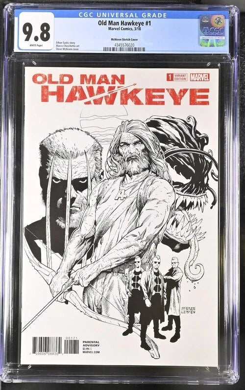 Old Man Hawkeye #1 (1:100 Steve McNiven Sketch Variant)