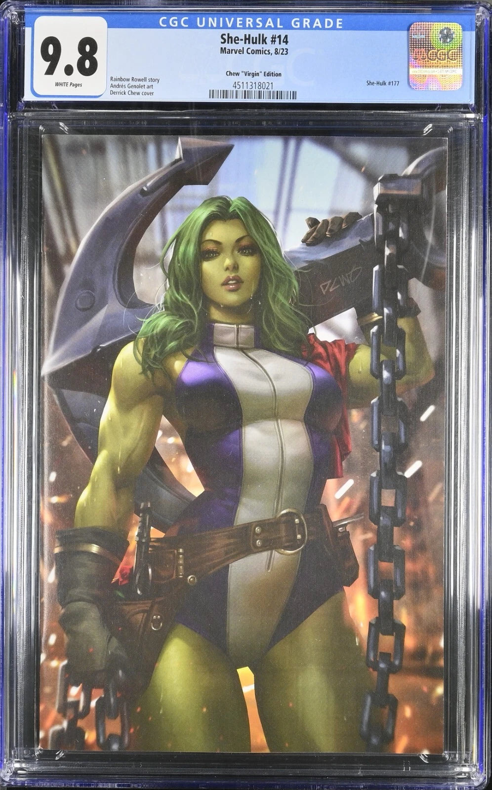 She-Hulk #14 (1:50 Derrick Chew Virgin Variant)