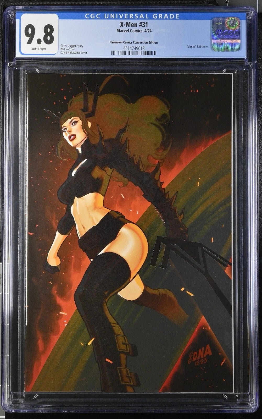 X-Men #31 (Unknown Comics David Nakayama Foil Virgin Variant)