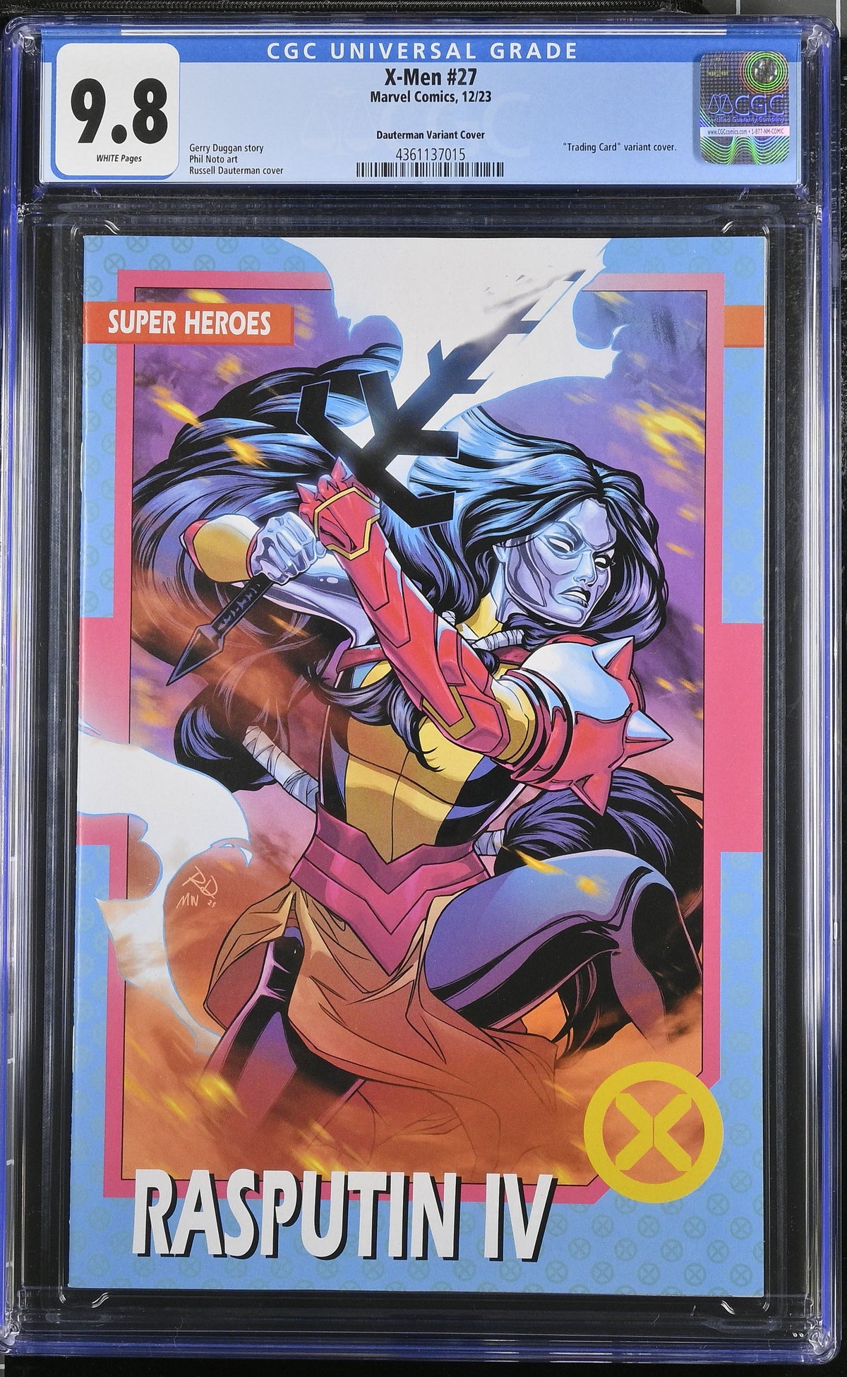 X-Men #27 (Russell Dauterman Trading Card Variant) CGC 9.8