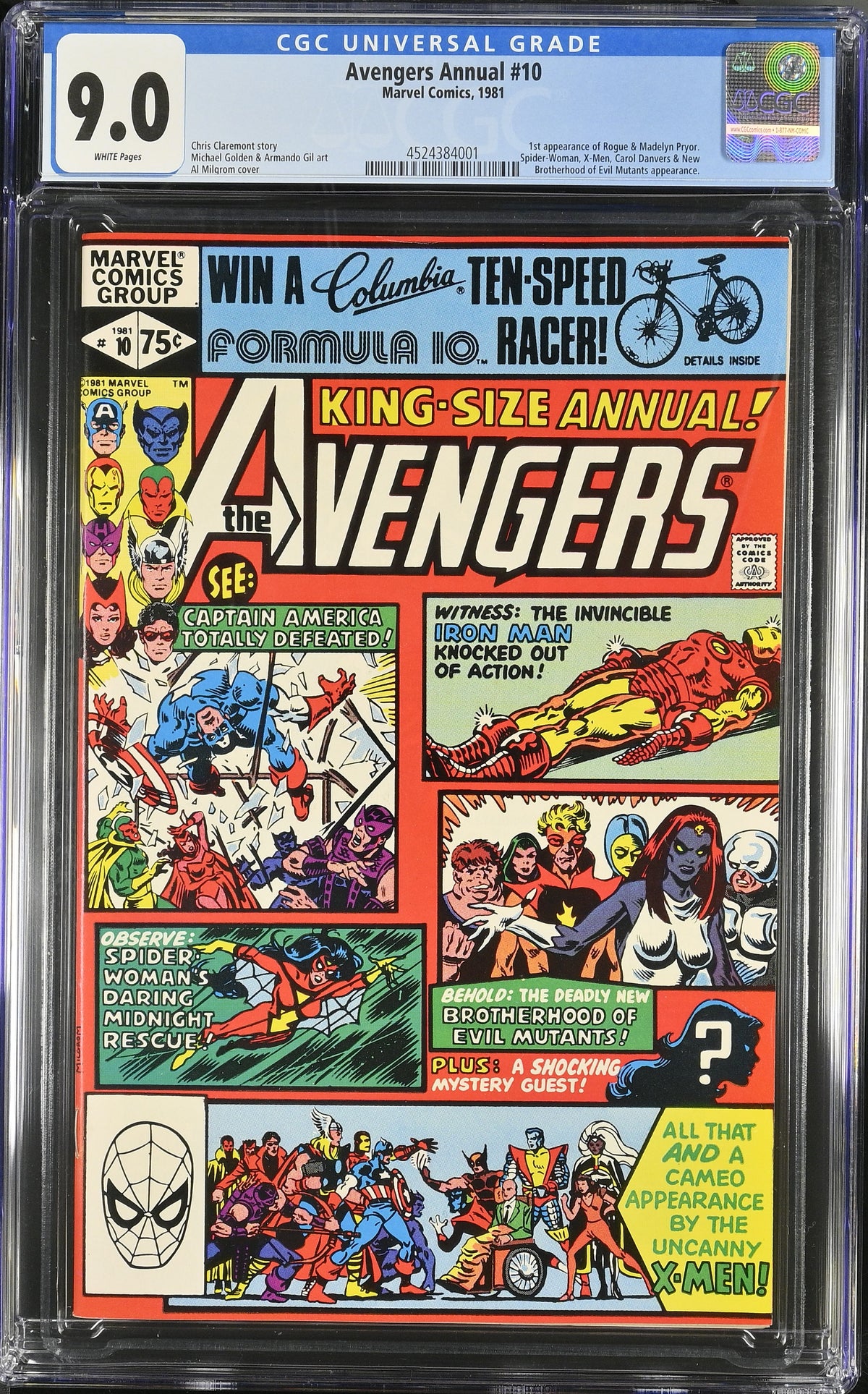 Avengers Annual #10 CGC 9.0