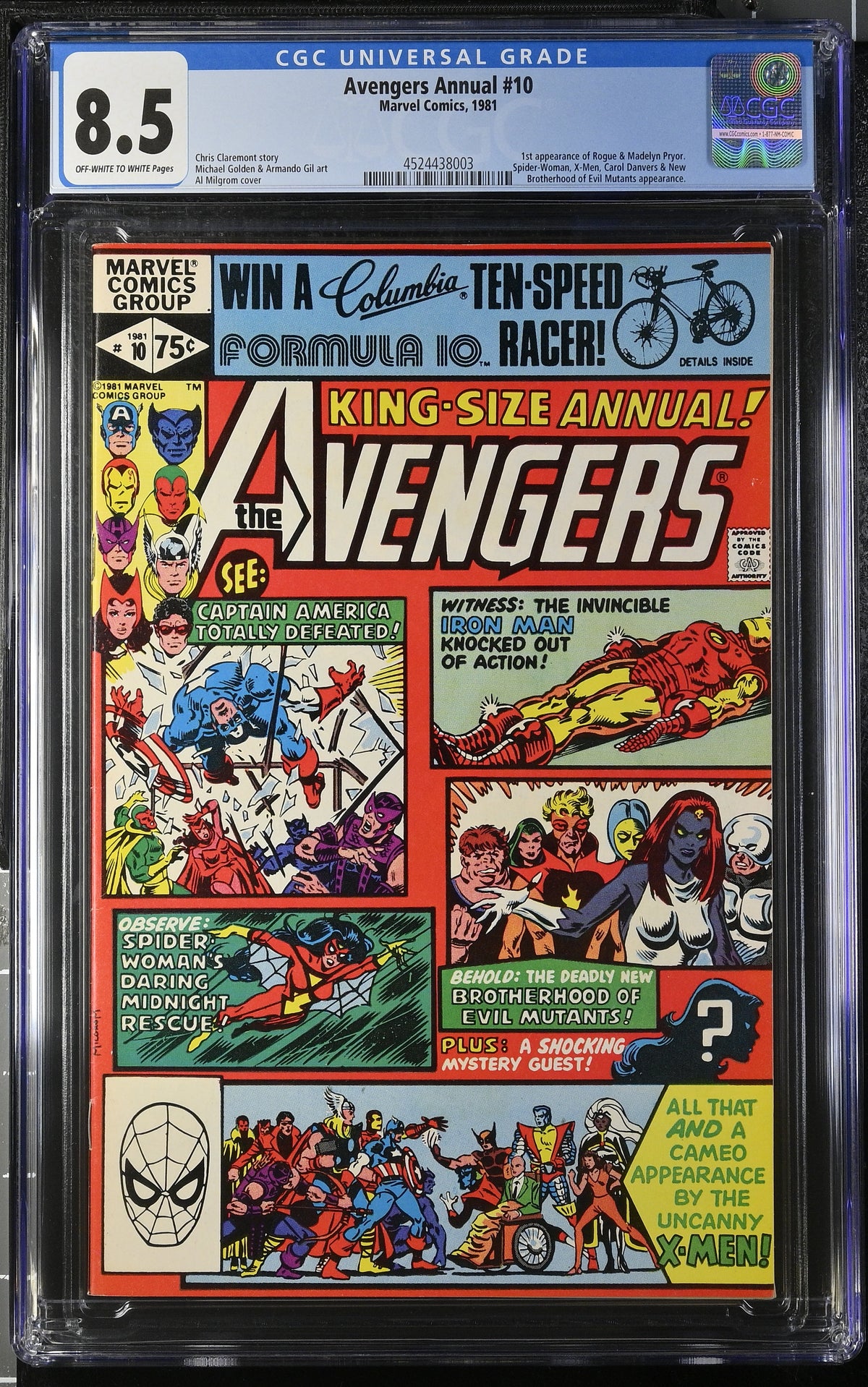 Avengers Annual #10 CGC 8.5