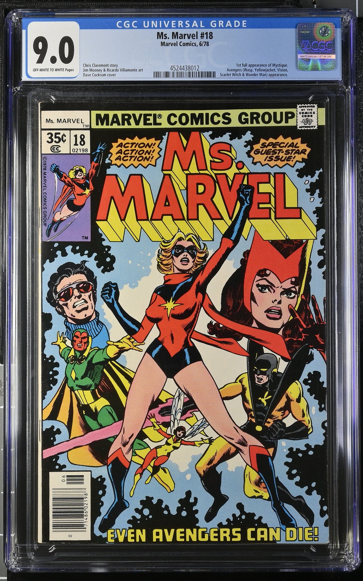 Ms. Marvel #18 CGC 9.0