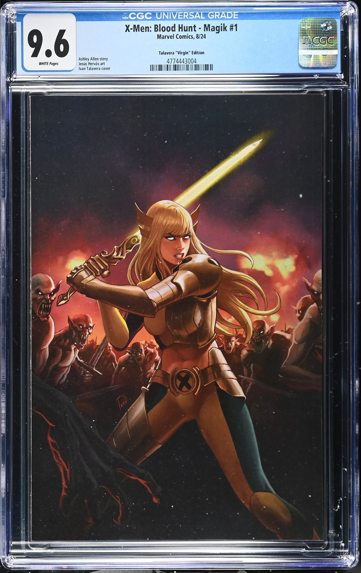 X-Men: Blood Hunt - Magik #1 (1:50 Ivan Talavera Virgin Variant) CGC 9.6