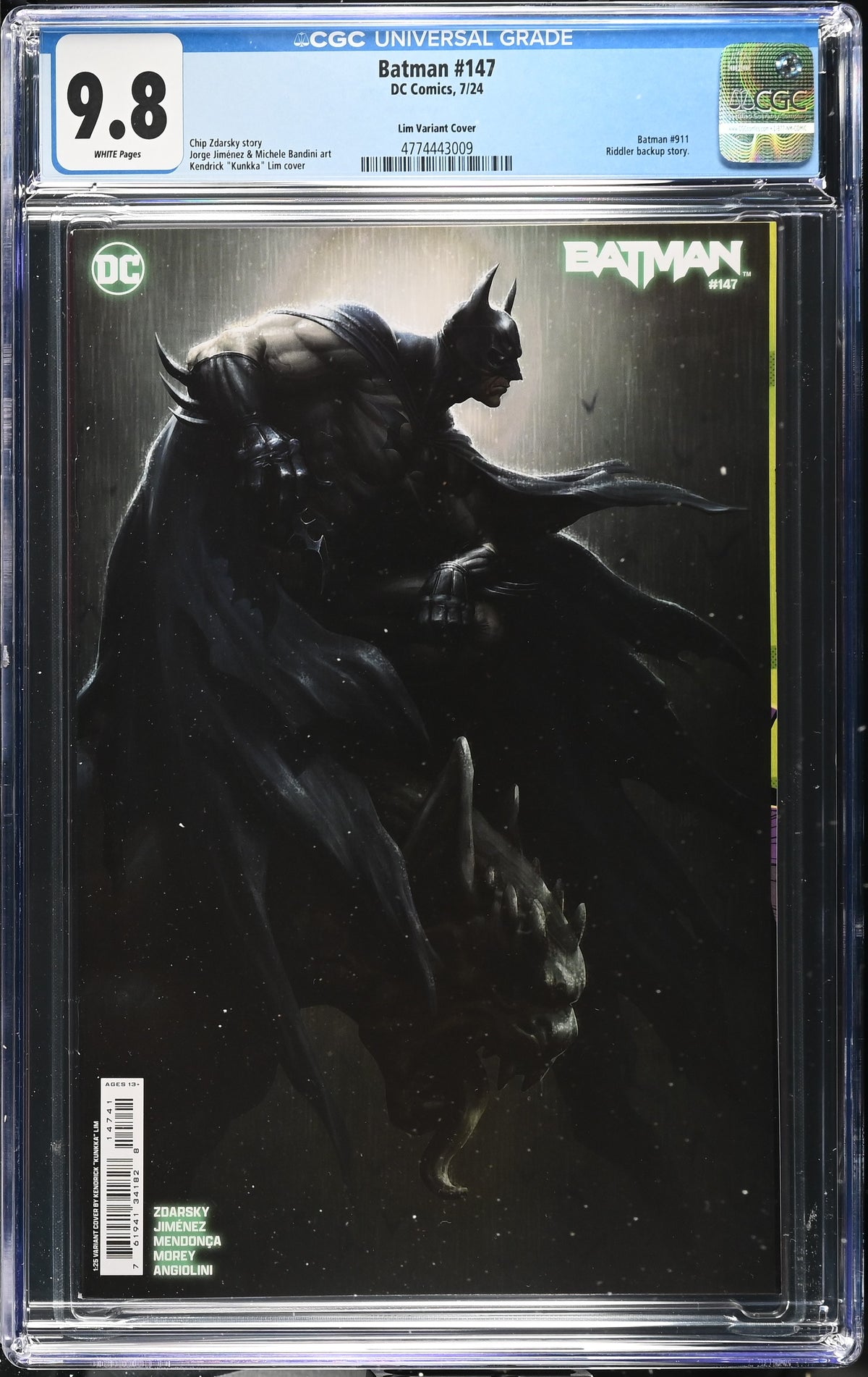 Batman #147 (Cover E 1:25 Kendrick 'Kunkka' Lim Variant) CGC 9.8
