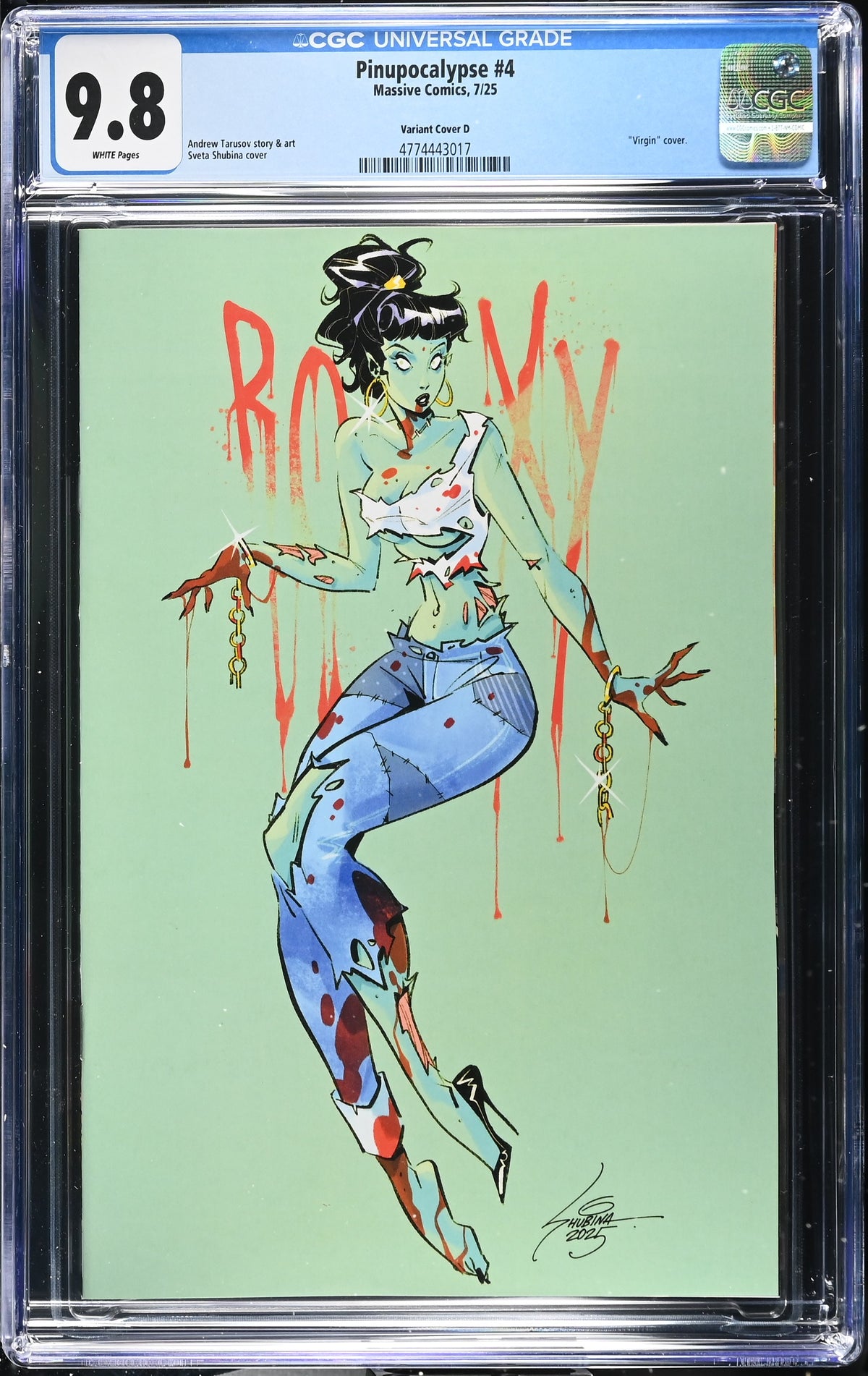Pinupocalypse #4 (Cover D 1:25 Sveta Shubina Virgin Variant) CGC 9.8
