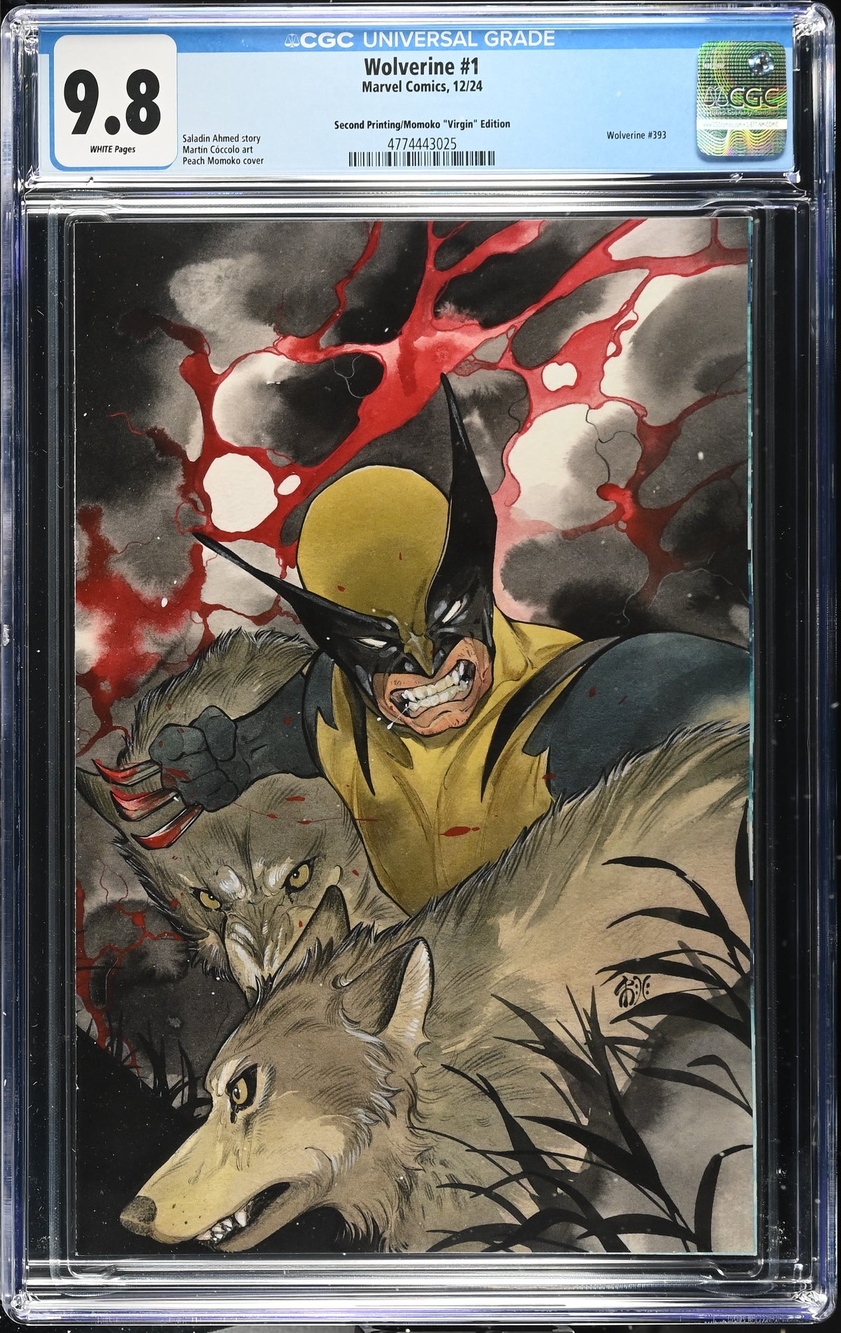 Wolverine #1 (Second Printing/Momoko "Virgin" Edition) CGC 9.8