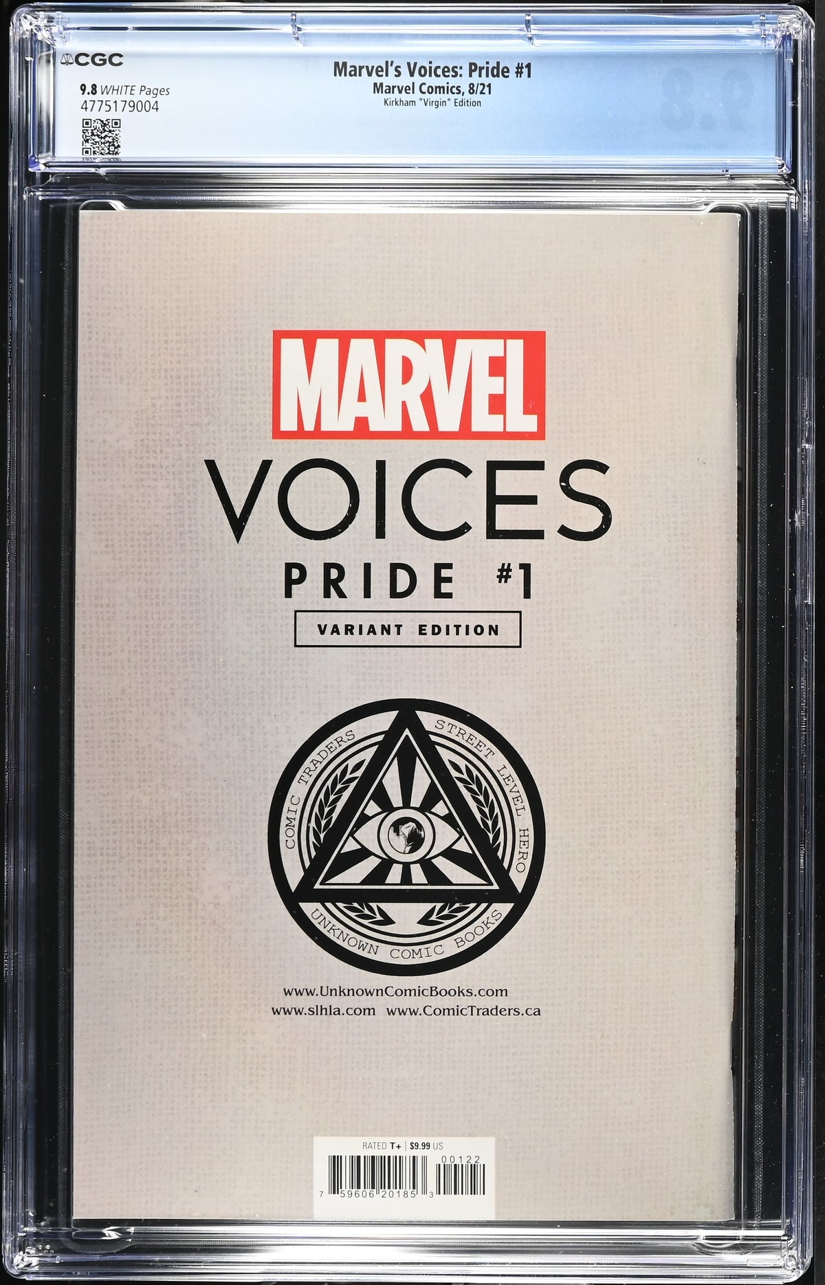 Marvel's Voices: Pride #1 (Kirkham "Virgin" Edition) CGC 9.8