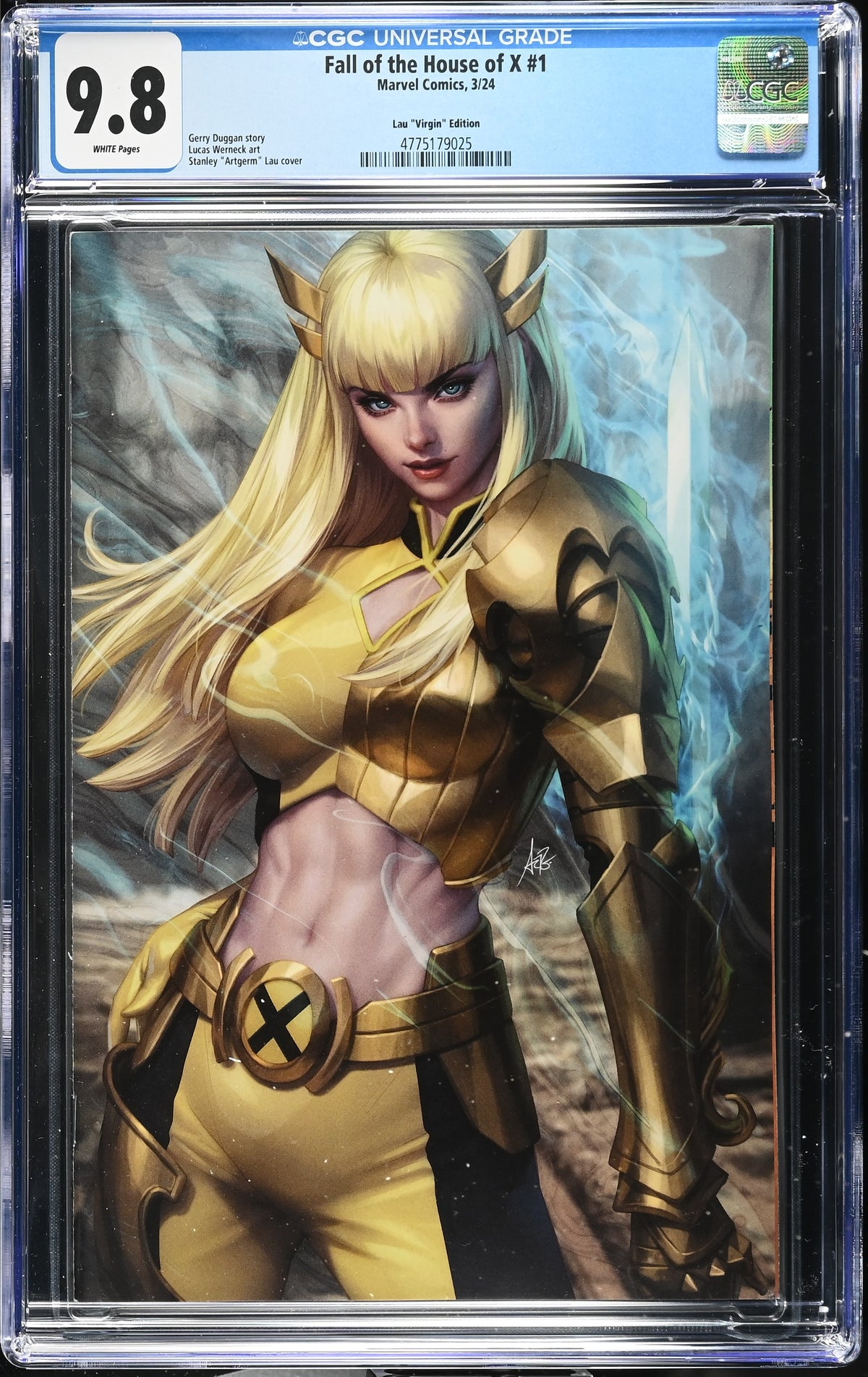 Fall of the House of X #1 (1:50 Stanley 'Artgerm' Lau Magik Virgin Variant) CGC 9.8